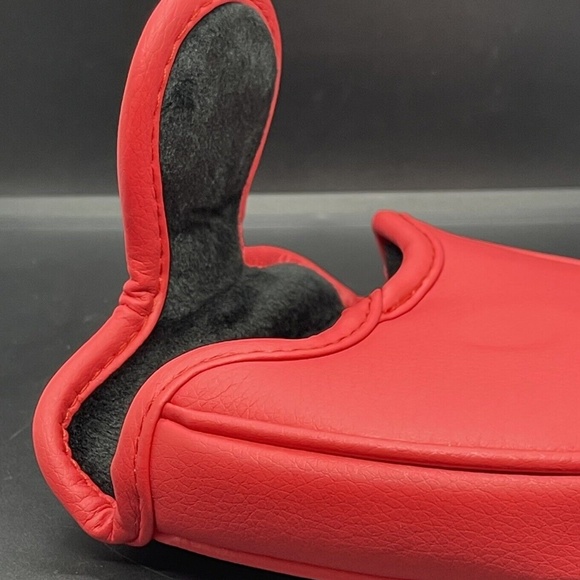 Pebble Beach Golf Links Mallet Putter Golf Head Cover Red White NEW - Picture 4 of 5